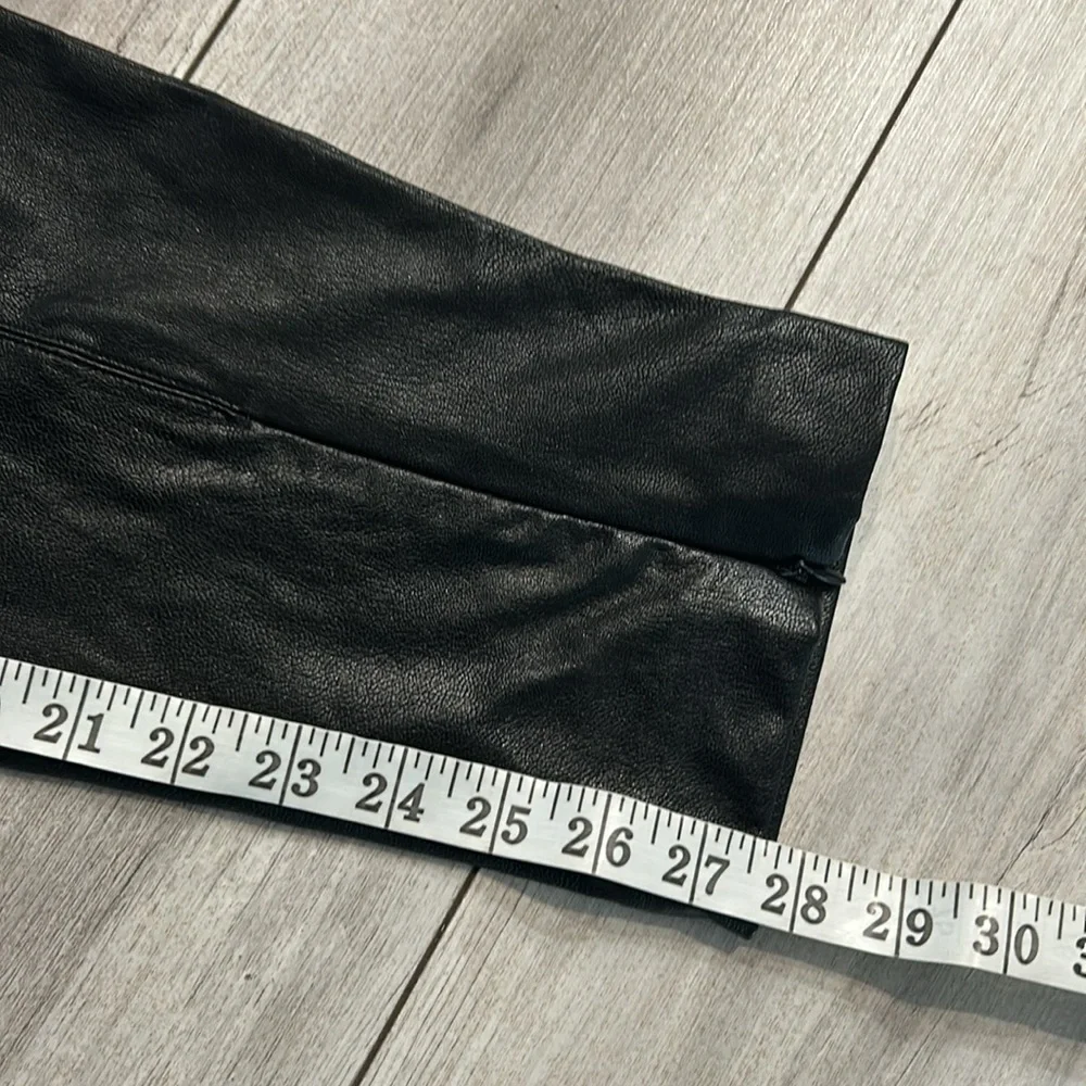 Lulus Black Faux Leather Pants size large